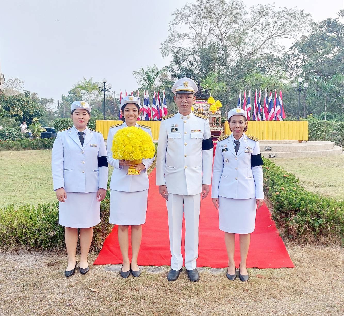 title - วันที่ 18 มกราคม 2569 นายวิทูล ปฏิรูปที่ดินจังหวัดปราจีนบุรี มอบหมายให้ ข้าราชการ  และเจ้าหน้าที่ ส.ป.ก.ปราจีนบุรี เข้าร่วมพิธี วางพานพุ่มถวายสักการะ ศาลสมเด็จพระนเรศวรมหาราช เนื่องในวันยุทธหัตถีของสมเด็จพระนเรศวรมหาราช